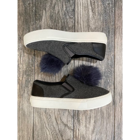 REBECCA MINKOFF Womens Sloane Slip On Pompom Fashion Platform Sneaker size 8.5 - Picture 6 of 12